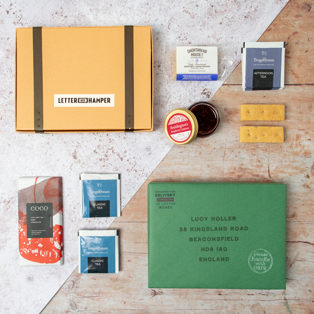 Shutterstock - MEDIA - Letter Box Hampers Custom Afternoon Tea Letterbox Hamper