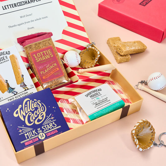 Baseball Lovers gift and treats Letter Box Hamper