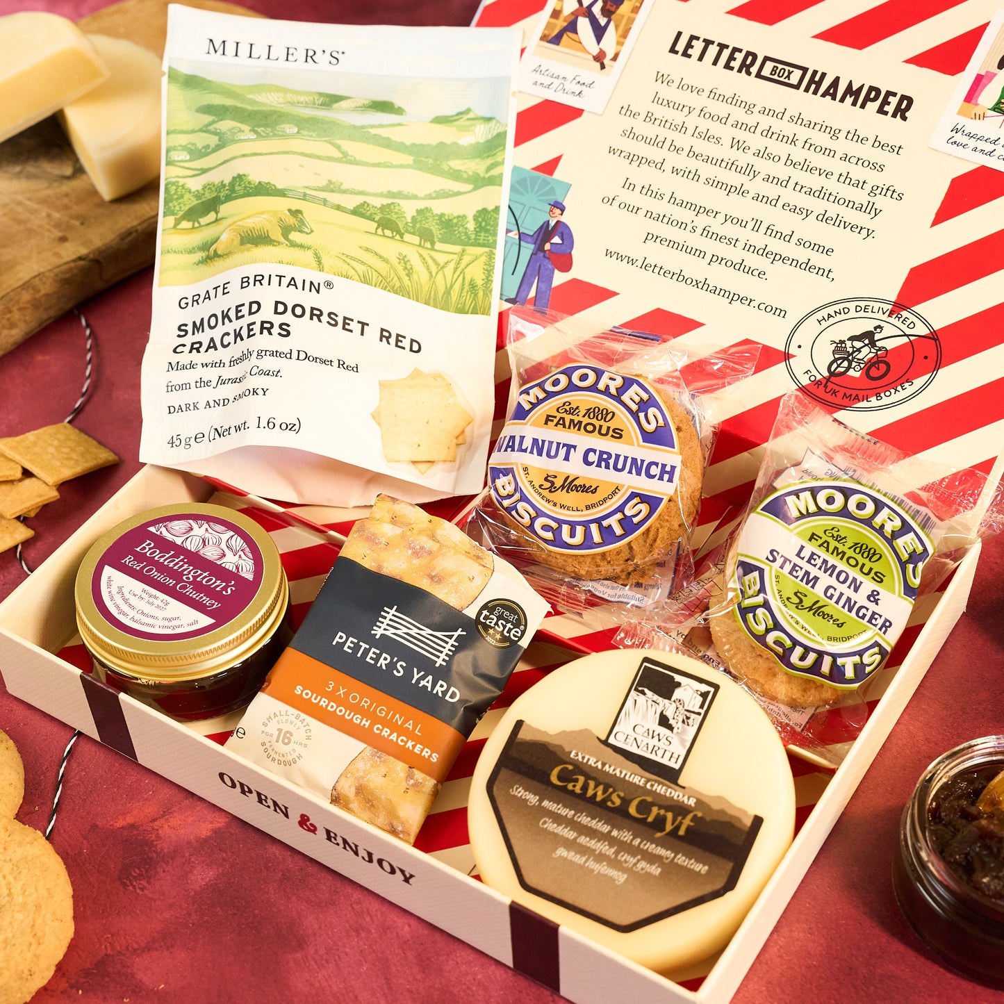 Cheese & Biscuits Letter Box Hamper