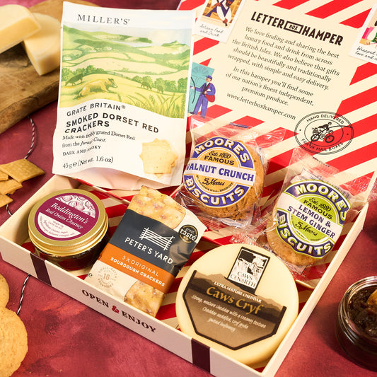 Cheese & Biscuits Letter Box Hamper