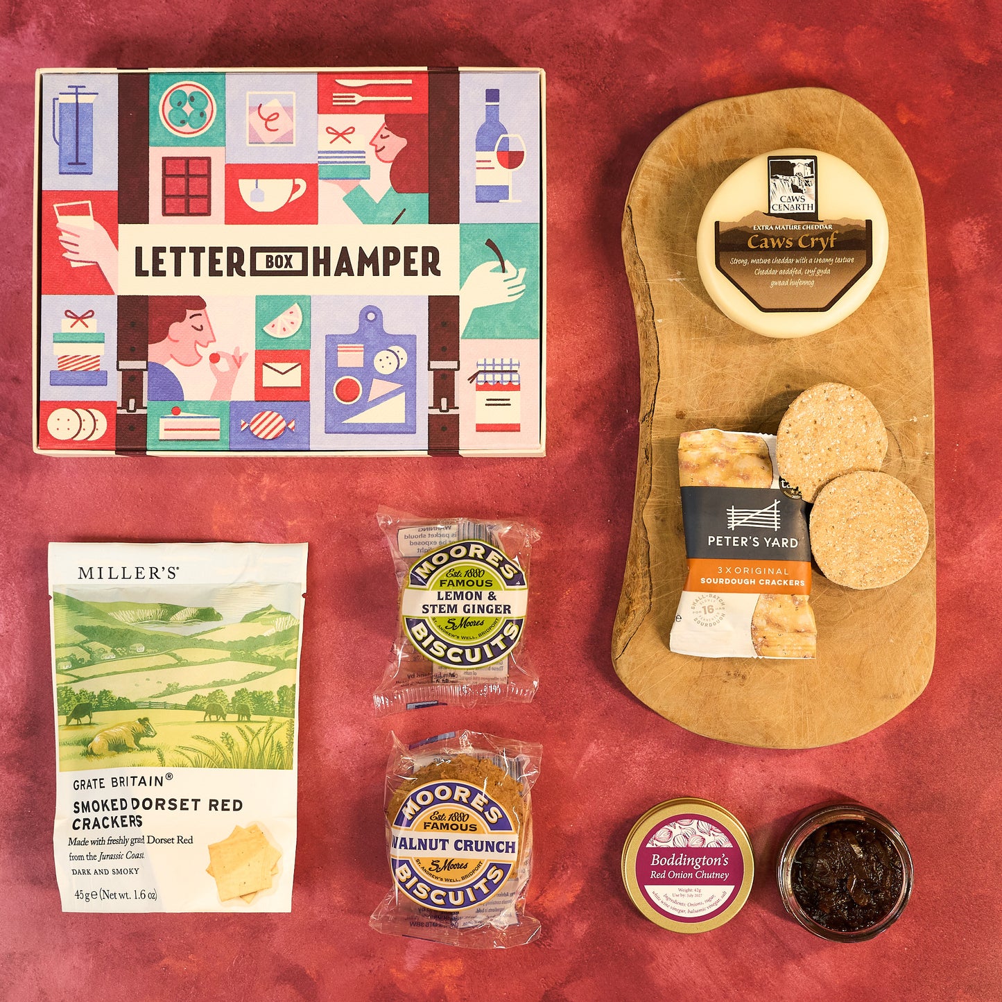 Cheese & Biscuits Letter Box Hamper