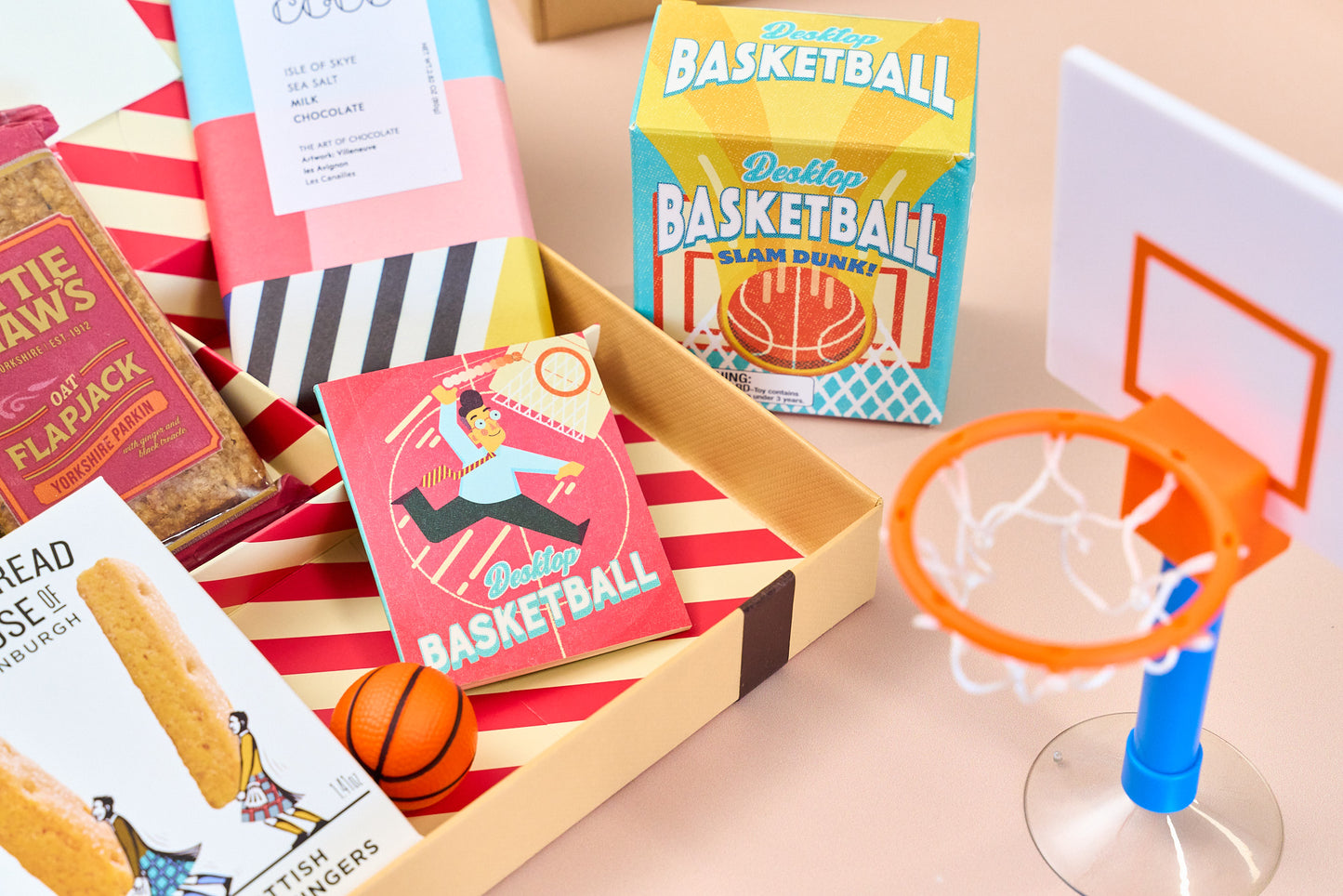 Desktop basketball gift and treats Letter Box Hamper