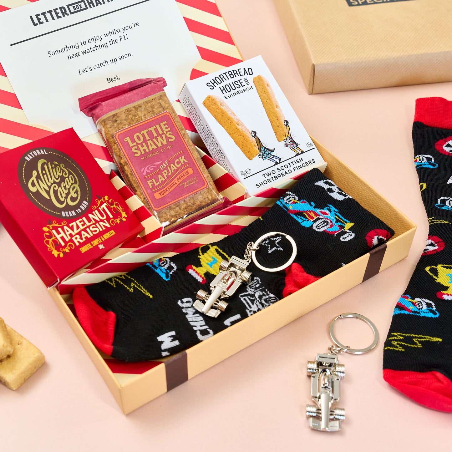 F1 Lovers gifts and treats Letter Box Hamper