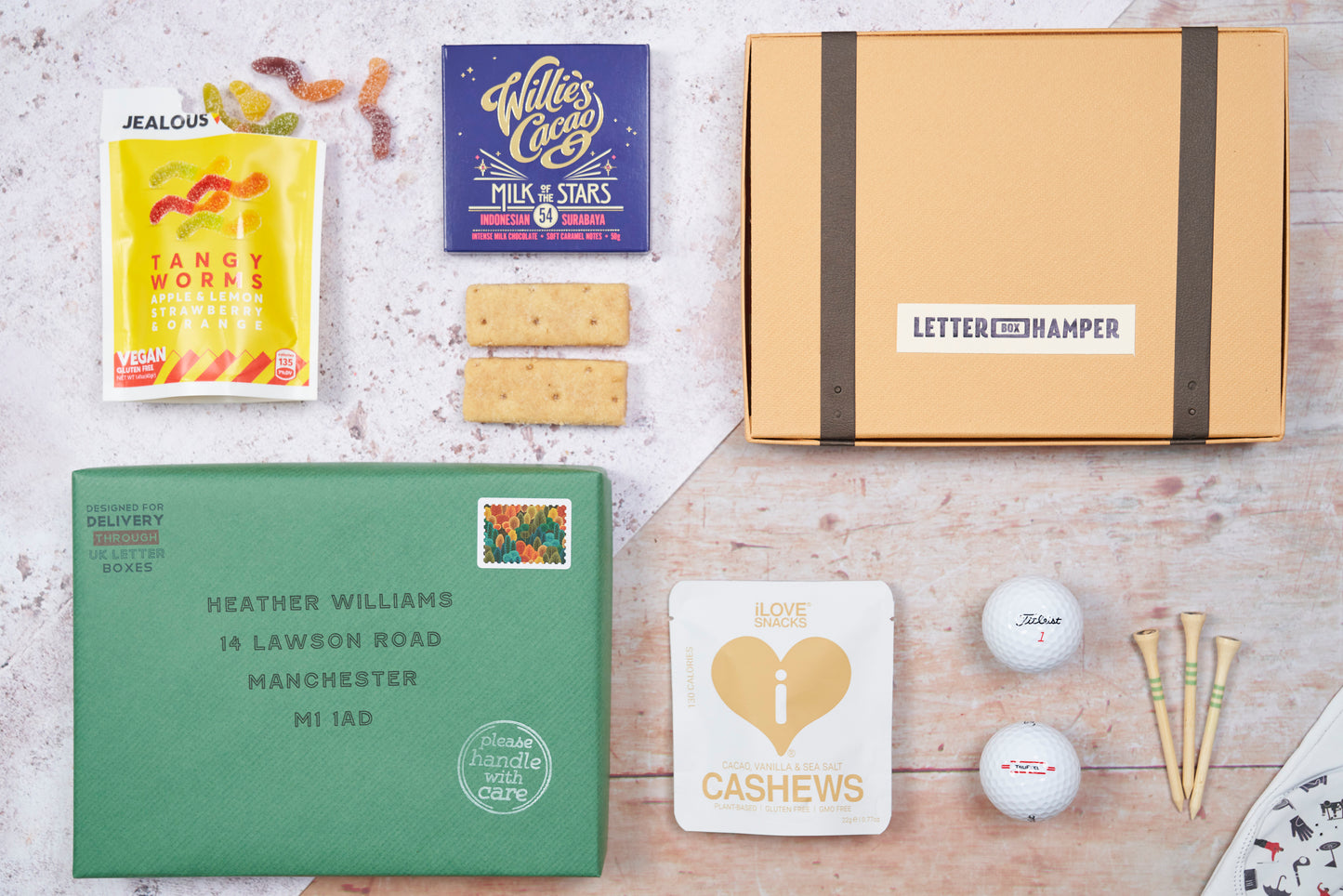Golf Lovers Letter Box Gift Hamper