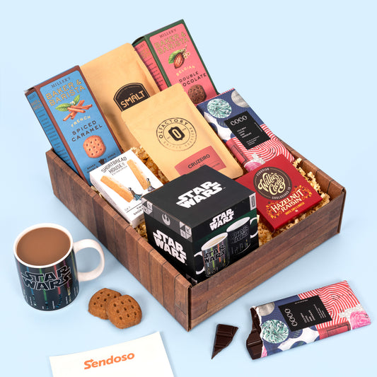 Star Wars Lightsaber mug & treats luxury gift hamper
