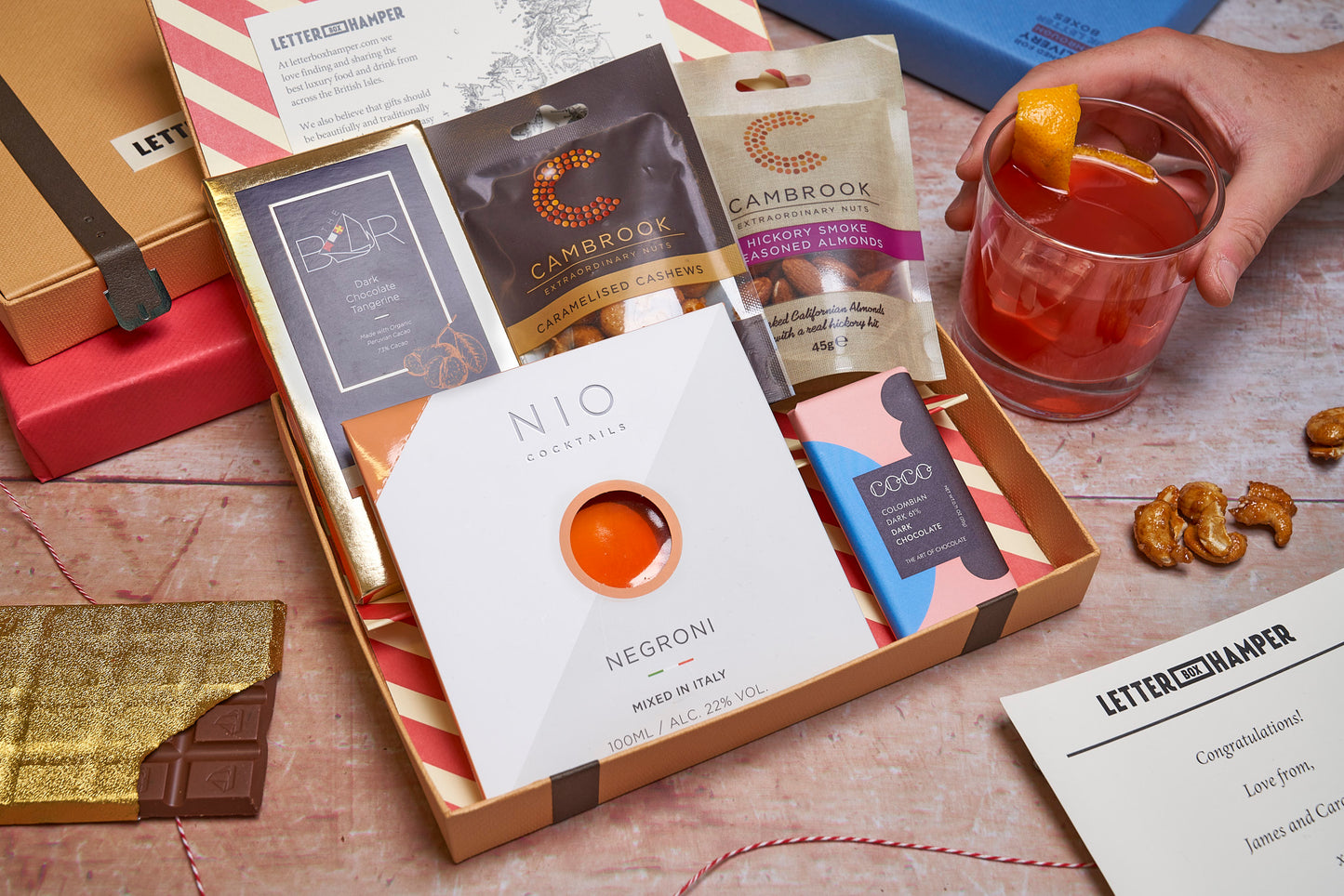 Negroni Cocktail Letter Box Hamper